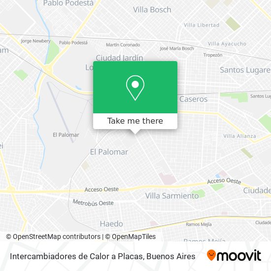 Mapa de Intercambiadores de Calor a Placas