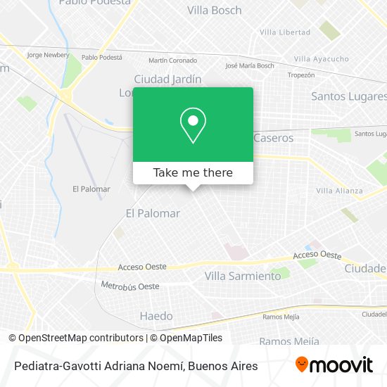 Pediatra-Gavotti Adriana Noemí map