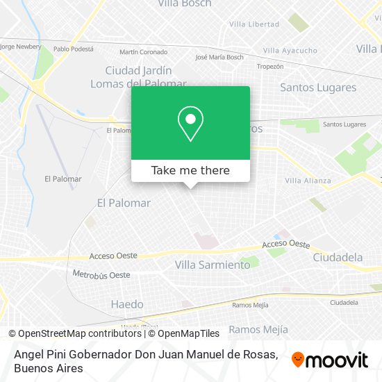 Angel Pini Gobernador Don Juan Manuel de Rosas map