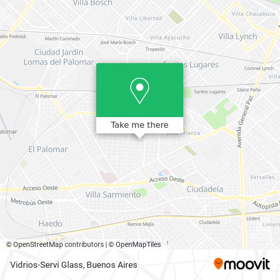 Vidrios-Servi Glass map