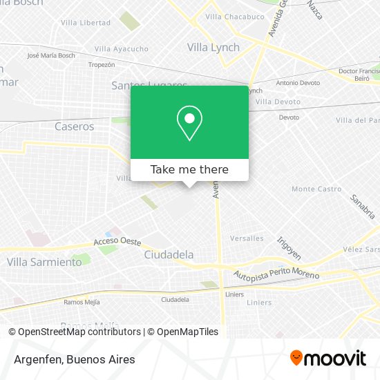 Mapa de Argenfen