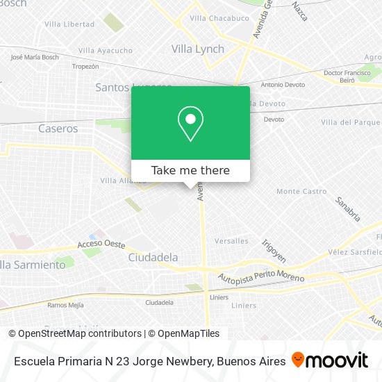 Escuela Primaria N 23 Jorge Newbery map