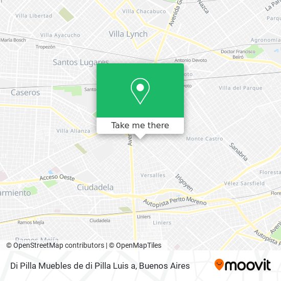 Mapa de Di Pilla Muebles de di Pilla Luis a