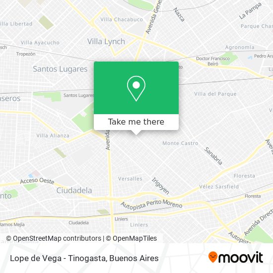 Mapa de Lope de Vega - Tinogasta
