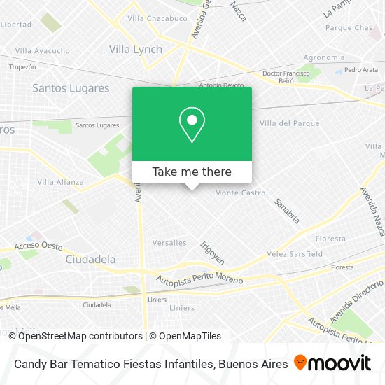 Candy Bar Tematico Fiestas Infantiles map