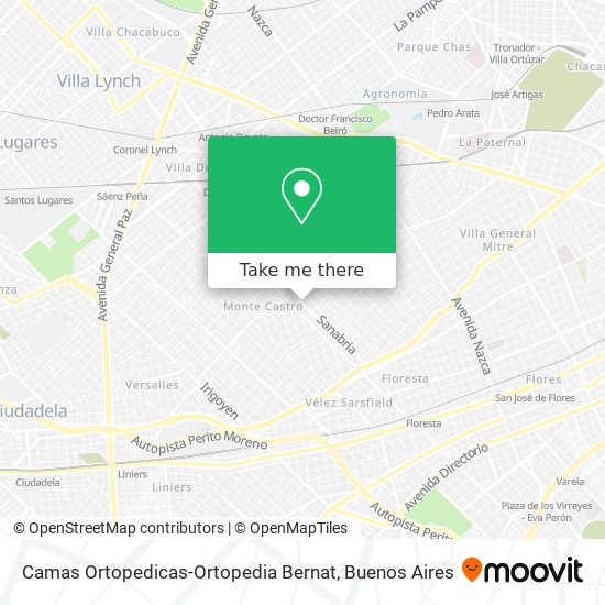 Mapa de Camas Ortopedicas-Ortopedia Bernat