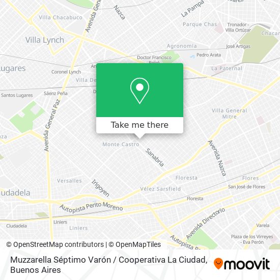 Muzzarella Séptimo Varón / Cooperativa La Ciudad map