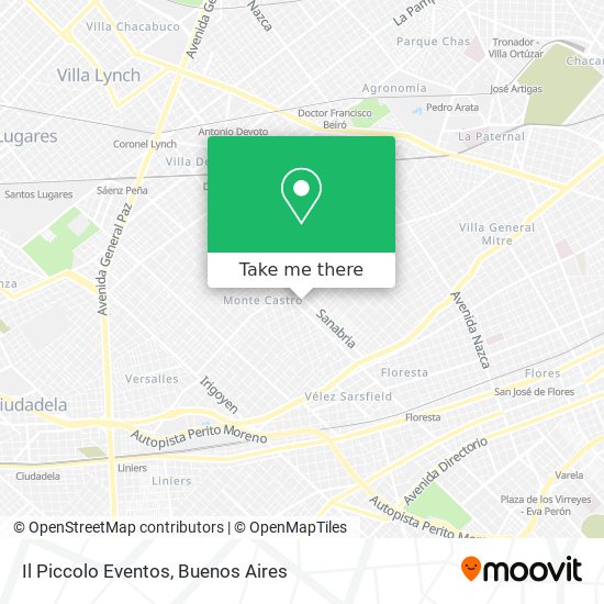 Mapa de Il Piccolo Eventos