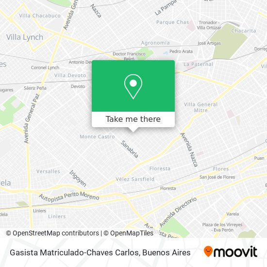 Gasista Matriculado-Chaves Carlos map