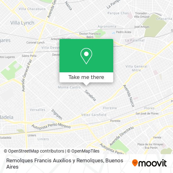Remolques Francis Auxilios y Remolques map