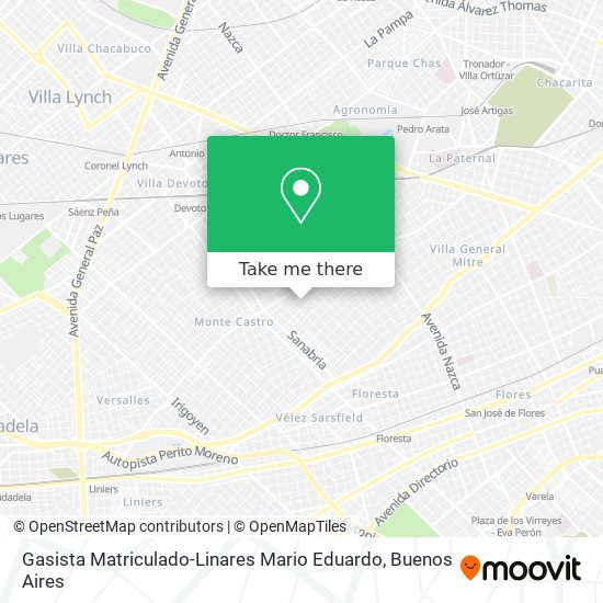 Gasista Matriculado-Linares Mario Eduardo map