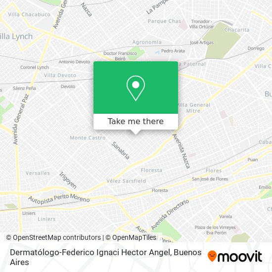 Dermatólogo-Federico Ignaci Hector Angel map