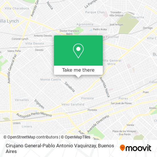Mapa de Cirujano General-Pablo Antonio Vaquinzay