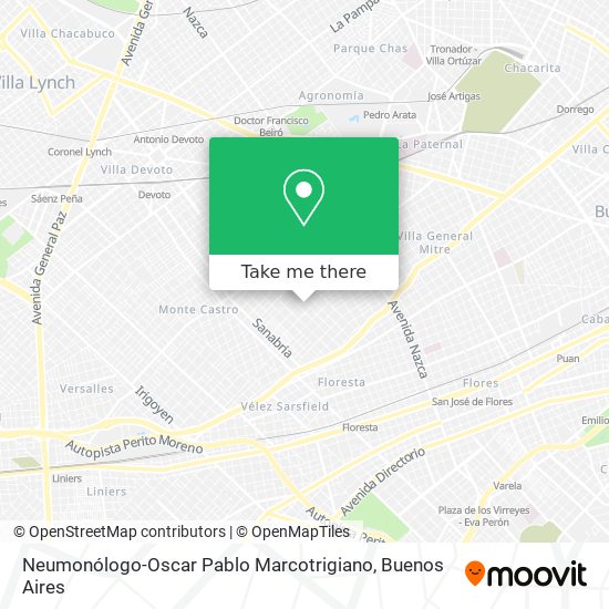 Neumonólogo-Oscar Pablo Marcotrigiano map
