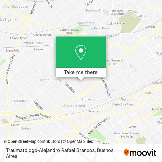 Traumatólogo-Alejandro Rafael Brancos map