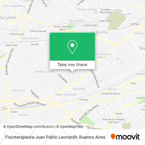 Fisioterapeuta-Juan Pablo Leonardh map