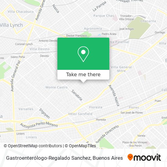 Mapa de Gastroenterólogo-Regalado Sanchez