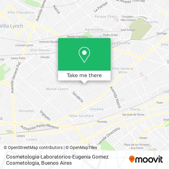 Mapa de Cosmetologia-Laboratorios-Eugenia Gomez Cosmetologia