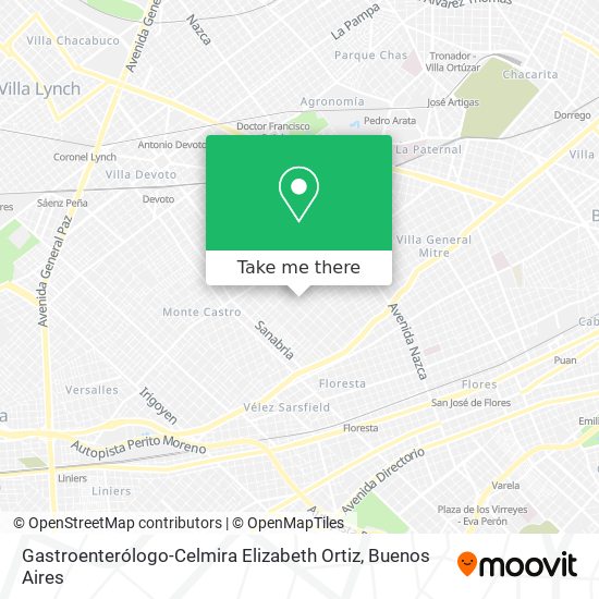 Gastroenterólogo-Celmira Elizabeth Ortiz map