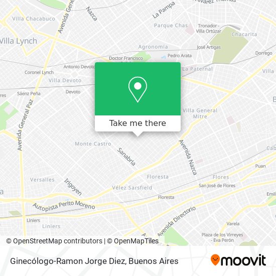 Ginecólogo-Ramon Jorge Diez map