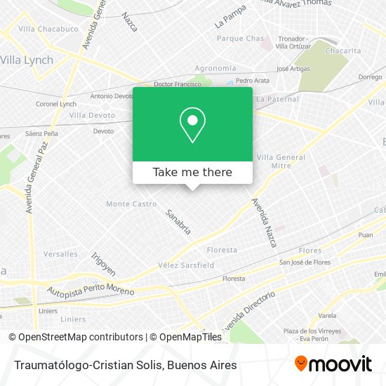 Traumatólogo-Cristian Solis map