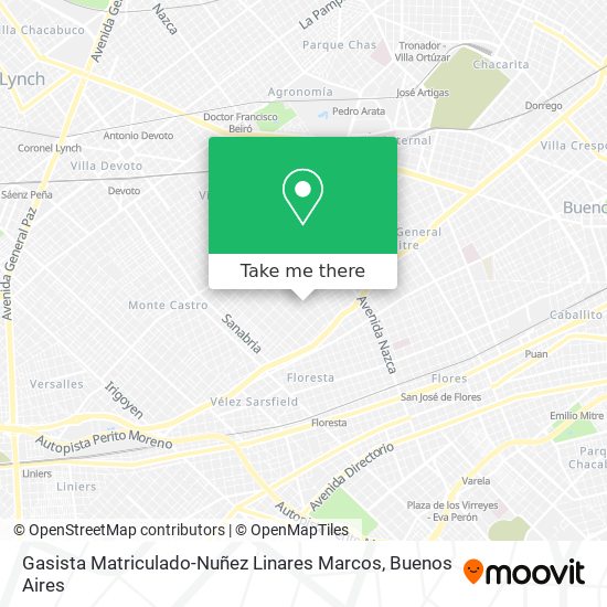 Gasista Matriculado-Nuñez Linares Marcos map