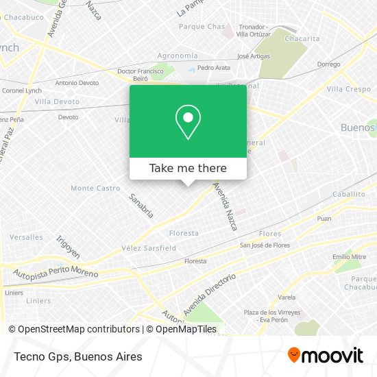 Mapa de Tecno Gps