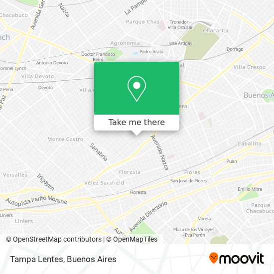 Mapa de Tampa Lentes