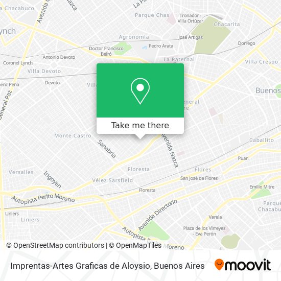 Imprentas-Artes Graficas de Aloysio map