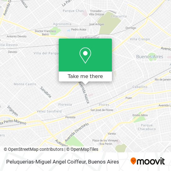 Mapa de Peluquerias-Miguel Angel Coiffeur