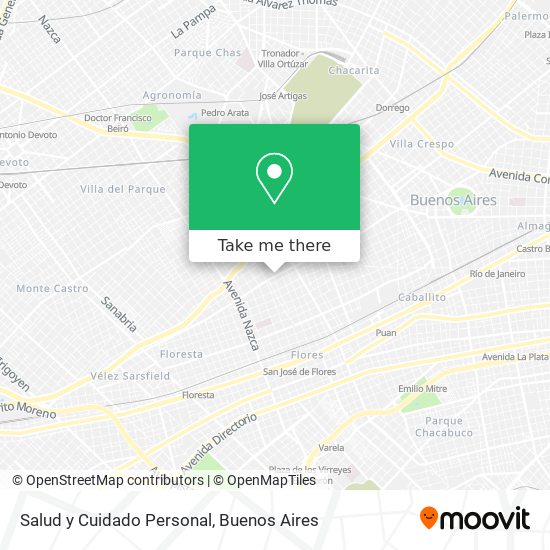 Salud y Cuidado Personal map