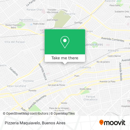 Pizzeria Maquiavelo map