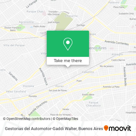 Mapa de Gestorias del Automotor-Gaddi Walter