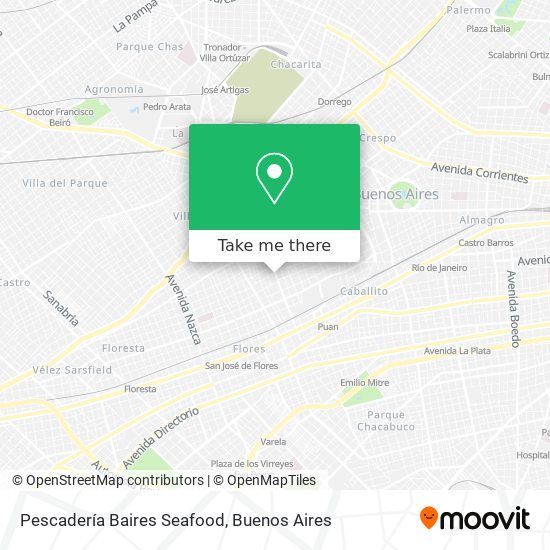 Mapa de Pescadería Baires Seafood