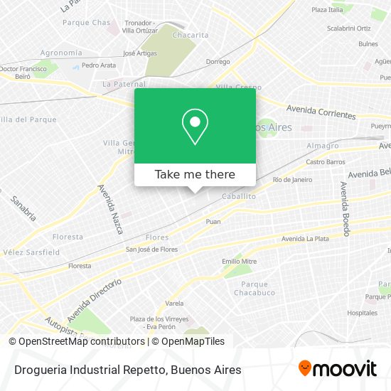 Drogueria Industrial Repetto map