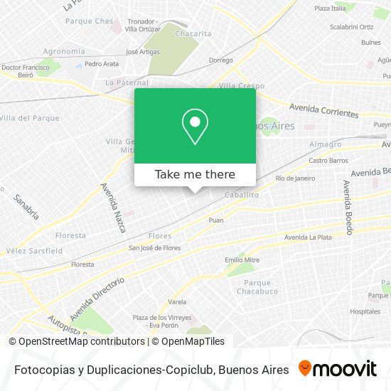 Fotocopias y Duplicaciones-Copiclub map