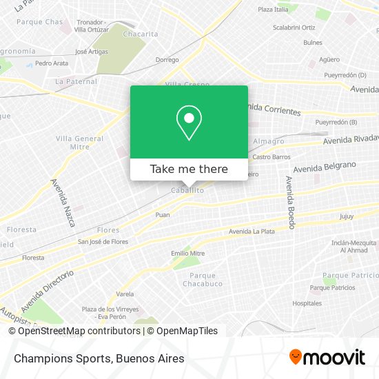 Champions Sports map