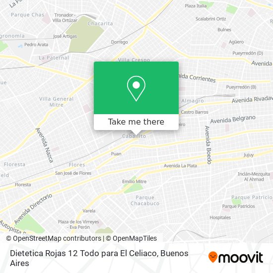 Dietetica Rojas 12 Todo para El Celiaco map