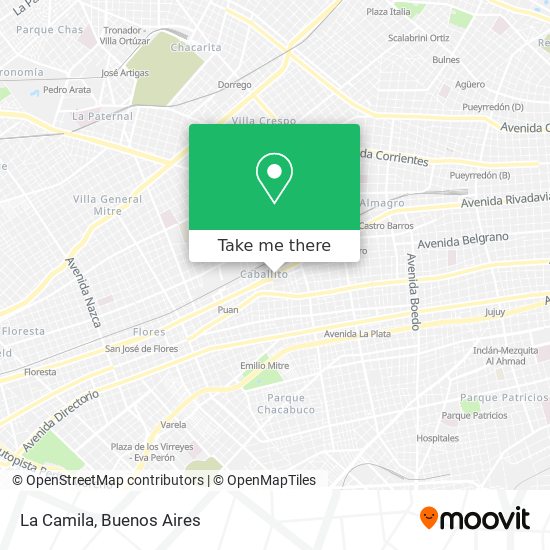 La Camila map