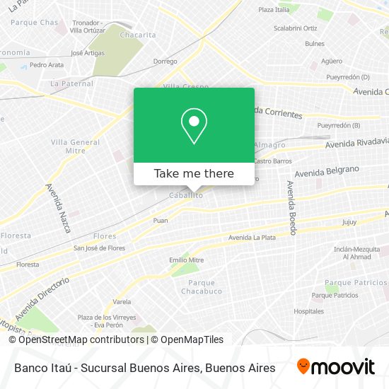 Banco Itaú - Sucursal Buenos Aires map