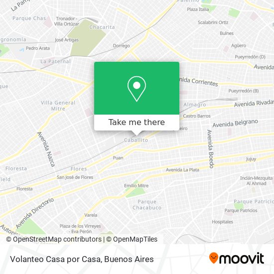 Volanteo Casa por Casa map