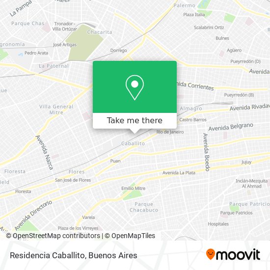 Mapa de Residencia Caballito