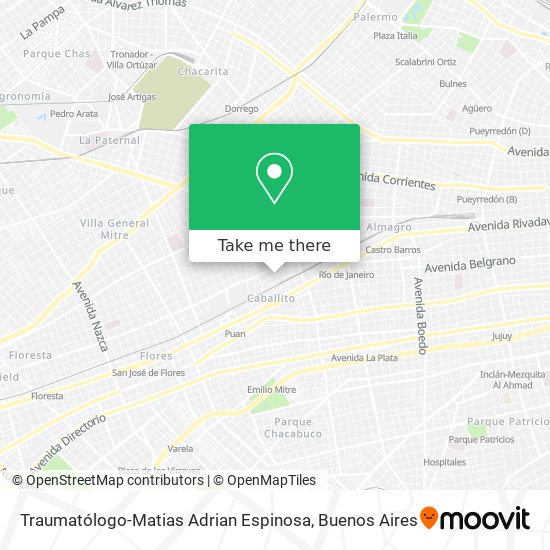 Traumatólogo-Matias Adrian Espinosa map