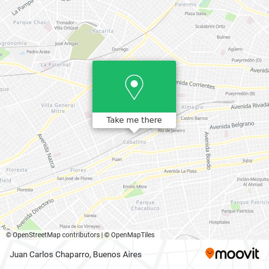 Juan Carlos Chaparro map