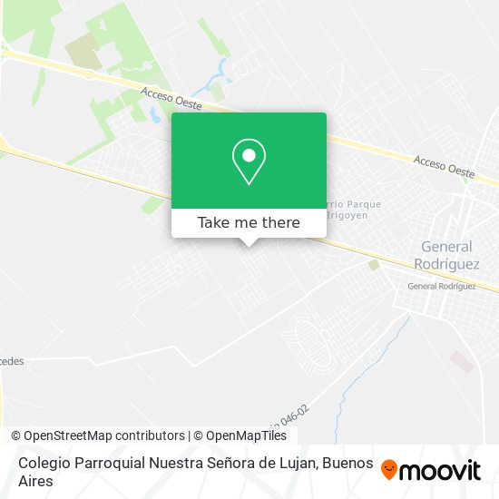 Colegio Parroquial Nuestra Señora de Lujan map