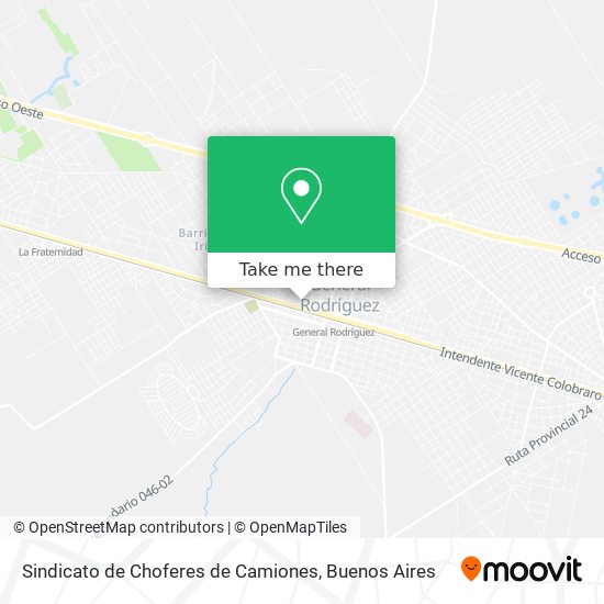 Mapa de Sindicato de Choferes de Camiones