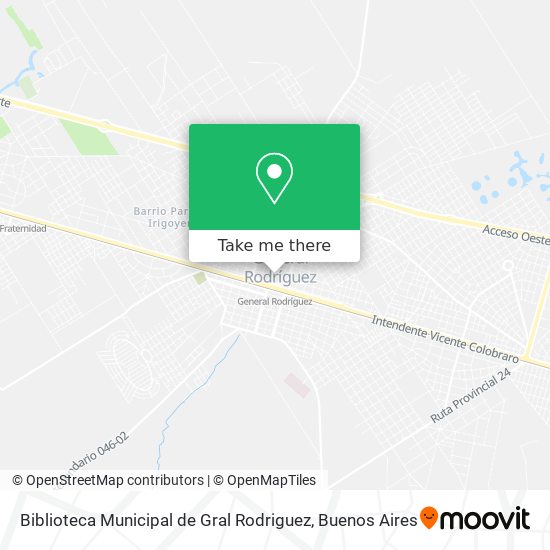 Biblioteca Municipal de Gral Rodriguez map
