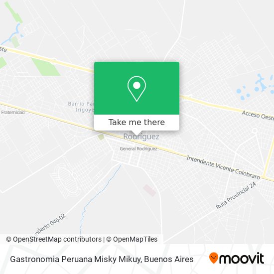 Gastronomia Peruana Misky Mikuy map