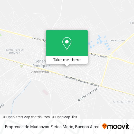 Mapa de Empresas de Mudanzas-Fletes Mario