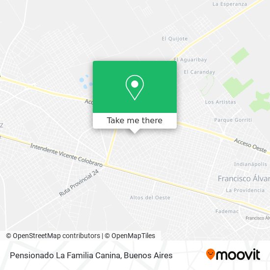 Mapa de Pensionado La Familia Canina